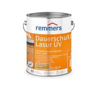 Remmers Lasure protection U.V. longue durée Chêne rustique, 5 litres, Protection anti-UV pour bois extérieur, solvantée. Haute protection anti-UV également des teintes claires et incolore UV+.