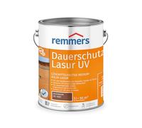 Remmers Lasure protection U.V. longue durée Noyer, 5 litres, Protection anti-UV pour bois extérieur, solvantée. Haute protection anti-UV également des teintes claires et incolore UV+.