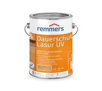 Remmers Lasure protection U.V. longue durée Pin/mélèze, 2,5 litres, Protection anti-UV pour bois extérieur, solvantée. Haute protection anti-UV également des teintes claires et incolore UV+.