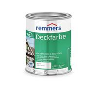 Remmers Peinture Finition Blanc (RAL 9016), 0,75 litres, Peinture aqueuse pour intérieur et extérieur, protection contre les intempéries pour le bois, le zinc, et nombreux autres supports.