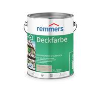 Remmers Peinture Finition Gris clair, 5 litres, Peinture aqueuse pour intérieur et extérieur, protection contre les intempéries pour le bois, le zinc, et nombreux autres supports.