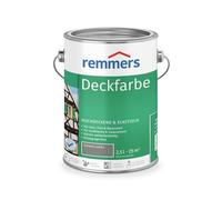 Remmers Peinture Finition Gris foncé, 2,5 litres, Peinture aqueuse pour intérieur et extérieur, protection contre les intempéries pour le bois, le zinc, et nombreux autres supports.