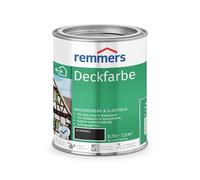 Remmers Peinture Finition Noir, 0,75 litres, Peinture aqueuse pour intérieur et extérieur, protection contre les intempéries pour le bois, le zinc, et nombreux autres supports.