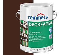 Remmers Peinture Finition Noisette, 0,75 litres, Peinture aqueuse pour intérieur et extérieur, protection contre les intempéries pour le bois, le zinc, et nombreux autres supports.