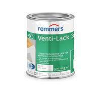Remmers Peinture Venti-finition Blanc (RAL 9016), 0,75 litres, Peinture base résine alkyde solvantée pour bois intérieurs et extérieurs. 3en1: primaire isolant, application intermédiaire et finition.
