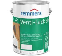 Remmers Peinture Venti-finition Blanc (RAL 9016), 2,5 litres, Peinture base résine alkyde solvantée pour bois intérieurs et extérieurs. 3en1: primaire isolant, application intermédiaire et finition.