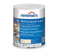 Remmers WOHNRAUM-LASUR Blanc 0,75 L - Lasure à la cire pour intérieur