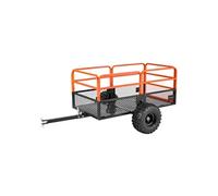 Remorque benne basculante 793 L, tracteur tondeuse jardin acier, capacité 800,6 kg.