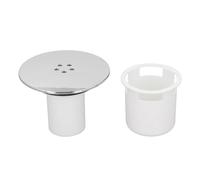 Remplacement Bonde Douche Drainage Rapide 90 mm | Capuchon amovible anti-odeurs pour salle de bain, Plastique blanc, Siphon de douche universel, Trou d’évacuation 90 mm