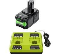 Remplacement de batterie, capacité 8000 mAh, batterie lithium-ion, compatible avec Ryobi, modèle 1X8.0, avec chargeur 6A