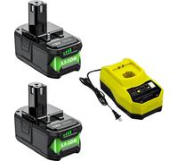 Remplacement de batterie, capacité 8000 mAh, batterie lithium-ion, compatible avec Ryobi, modèle 2X8.0, avec chargeur