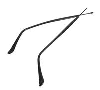 Remplacement de Branches de Lunettes en Métal, 1 Paire Noire | Protège-embouts Tr, Bore 1mm, Installation Facile, Stabilité Renforcée, Couvre-branches Complet
