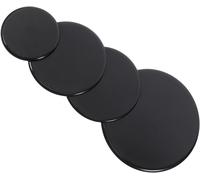 Remplacement de brûleur à gaz - Pièces pour plaque de cuisson - Réparation de cuisine - Lot de quatre - 10 cm - Noir
