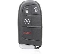 Remplacement de e voiture - Télécommande centralisée - Noir - Compatible avec Grand Cherokee et Durango - 433 MHz, puce 46 - 4 boutons - pour les modèles de 2014 à 2022 - Référence : M3N40821302