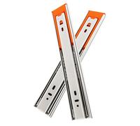 Remplacement De Glissières De Tiroir Soft Close, Acier Inoxydable | Glissières Latérales Pour Meubles Et Armoires, Rail Télescopique À 3 Sections, Pour Table De Chevet, Commode(35cm/13.7in)