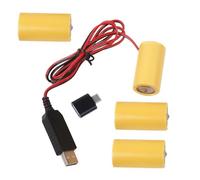 Remplacement de la Batterie 6 V C avec Prise USB-A et Adaptateur | Cellule alimentée et trois cellules conductrices, disposition complète à quatre positions, source d ' alimentation
