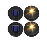 Remplacement de Lumière Solaire Pack de 4 Pièces de Remplacement pour Lampe Solaire Extérieure, Couvercles de Lanterne Solaire LED