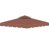 Remplacement du toit du pavillon, matériau Oxford, voile d'ombrage et filets de clôture, chocolat