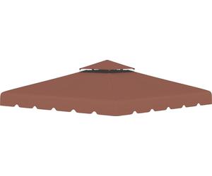 Remplacement du toit du pavillon, matériau Oxford, voile d'ombrage et filets de clôture, chocolat