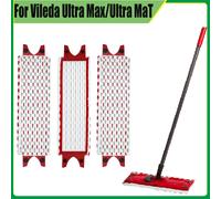Remplacement pour Vileda UltraMax XL, chiffon de vadrouille plat réutilisable, séchage rapide, tampons de vadrouille de sol en microfibre lavables en Machine 51x14cm 8pcs