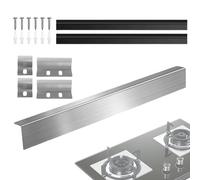 Remplissage pour fissures de four, protecteur bande en acier inoxydable de cuisson, rembourrage à rainures résistant à la chaleur | Pour plan de travail, cuisine, four, cuisinière