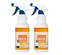 Remplisseur de fissures pour béton,agent de fixation du sable, spray de protection murale, renforcement de la surface de base anti-sable, agent imperméabilisant invisible multi-usage (2pcs)
