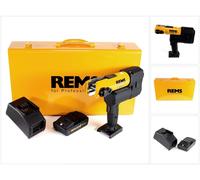 REMS 22V ACC Sertisseuse sans fil pour sertissage radial avec retour automatique + 1x Batterie 2,5Ah + Chargeur + Boîtier en acier ( 576010 R220 )