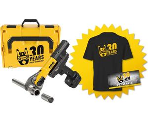 REMS Akku-Press E 22V ACC B-P L-Boxx +T-Shirt +Gutschein DEU Akku Radialpresse