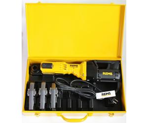 REMS Machine à sertir Power Press E SE + 3 pinces à sertir Mâchoires de sertissage M ou V Coffret