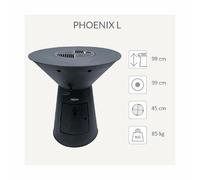 Remundi brasero barbecue jardin - Noir
