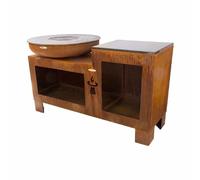 Remundi Brasero barbecue rond - Marron