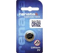 Renata 1632 Lot de 10 Piles Bouton au Lithium fabriquées en Suisse