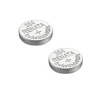 Renata - 2 Batteries de montre oxyde d'argent Suisse 0% de mercure longue durée - Argenté, 2 x 364 ou SR621SW ou AGq1