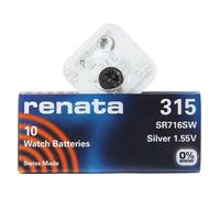 renata 315 SR716SW 1PACK X (10PCS) Silver 1.55V Watch battery Made in swiss