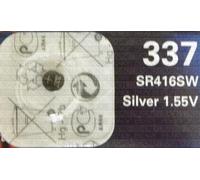 Renata 337 SR416SW SB-A5 Pile de montre en oxyde d'argent Sans mercure 1,55 V