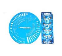 Renata 341 SR714SW Silver Oxide 1 blister de 10 Piles boutons , avec Gabarit Argent G