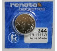 Renata 344, SR1136SW, Pile de Montre/Blister de 1