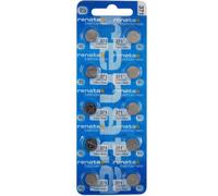 RENATA 371 LOT DE 10 PILES SILVER OXIDE 1,5V