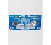 Renata 384 Lot de 2 piles pour montre 1,55 V SR41SW + chocolat belge Quzo - Piles officielles Renata pour montre