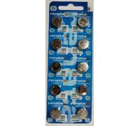 Renata 386 SR43W AG12 SR43 Lot de 10 piles boutons