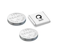 Renata 389 Lot de 2 piles pour montre 1,55 V SR1130W + Quzo Belgian Chocolate - Piles officielles Renata pour montre
