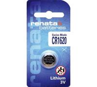 RENATA Blister de 1 Pile bouton lithium CR1620 3V 68 mAh