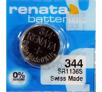 RENATA Blister de 1 Pile bouton oxyde argent X344 SR1136S