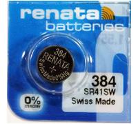 RENATA Blister de 1 Pile bouton oxyde argent X384 SR41SW