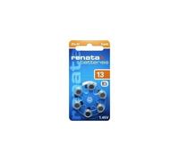 Renata Coin Batterie ZA 13 Zink-Luft PR48 Hörgerätebatterie 305 mAh 1.4 V 6 St.