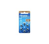Renata Coin Batterie ZA 312 Zink-Luft PR41 Hörgerätebatterie 165 mAh 1.4 V 6 St.