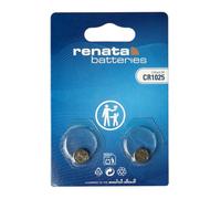 Renata CR1025 Pile bouton lithium 3V, Qualité Suisse, Lot de 2 piles