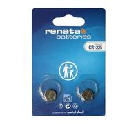 Renata CR1225 Pile bouton lithium 3V, Qualité Suisse, Lot de 2 piles