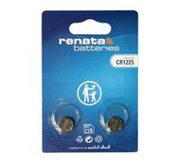 Renata CR1225 Pile Bouton Lithium 3V - Qualité Suisse pour Thermomètres, Montres & Appareils Électroniques - Lot de 2