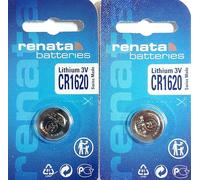 Renata CR1620 Lithium Button Cell Battery - 2 Pieces